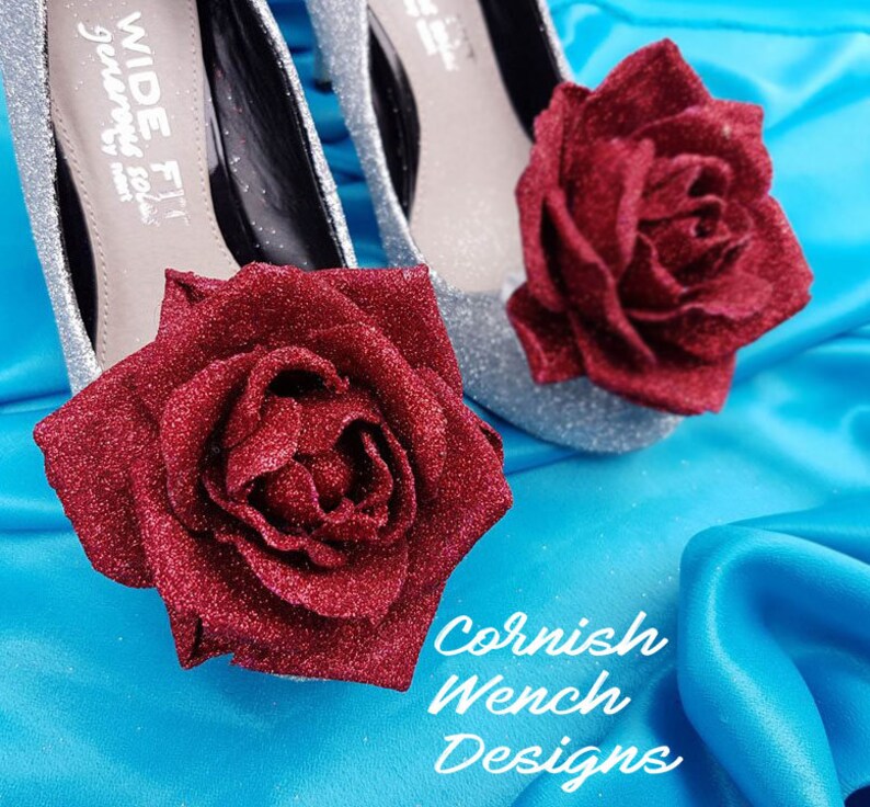 Glitter Rose Heel's Dolly Flats Hand Bag Etsy