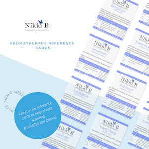 Essential Oil Info Cards - DIY Recipes & Education - Printable A6 Set of 9 - Enhance Your Aromatherapy Journey