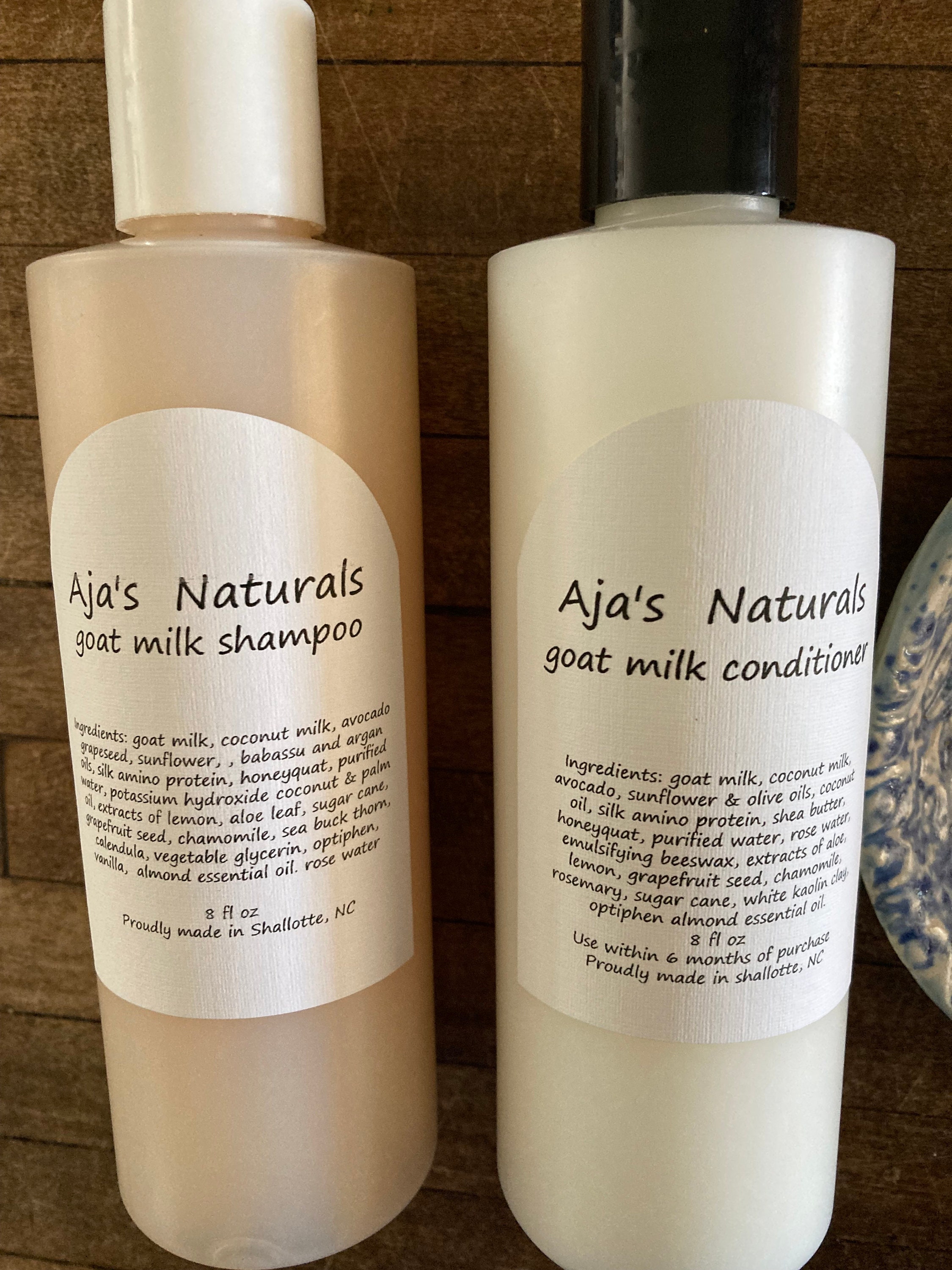 Goat Milk Shampoo and Conditioner Set -Original, Rosemary Tea Tree,  Coconut Shea, Lemongrass Ginger ,Lavender or Naked
