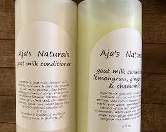 Goat Milk Conditioner, Original, Rosemary Tea Tree Coconut Shea Lemongrass Ginger 8 oz.