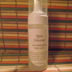 Goat Milk Unscented Gentle Foaming Facial Wash 5 oz by Aja&#39;s Naturals