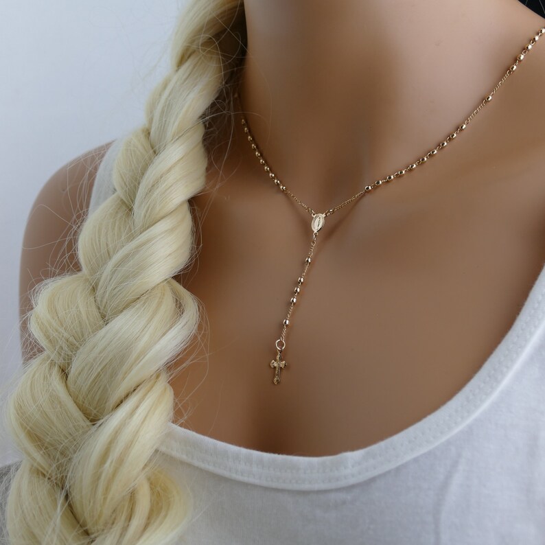 Gold Filled Rosary catholic catholic rosary rosary chain prayer beads Confirmation First Communion beads crucifix prayer rosary beads