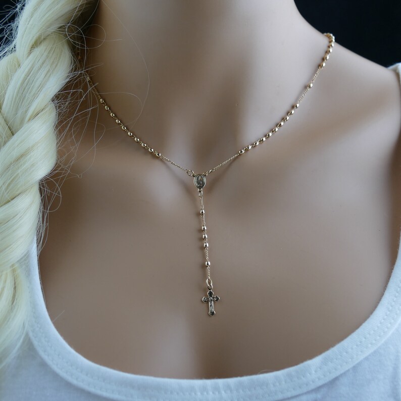Gold Filled Rosary catholic catholic rosary rosary chain prayer beads Confirmation First Communion beads crucifix prayer rosary beads
