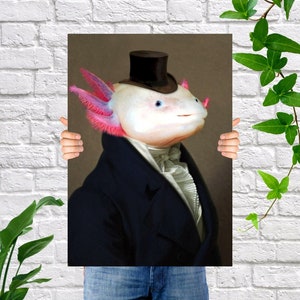 Axolotl Custom Pet Portrait