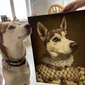 Personalised Historical Pet Portrait - Custom Artwork - Historical Portrait - Poster Print - Canvas Print