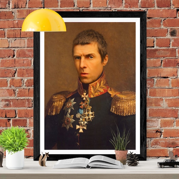 Liam Gallagher Oasis Portrait Framed Canvas Art Picture Ready To Hang