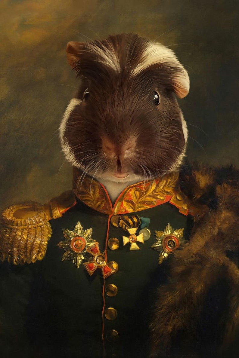 Guinea Pig Custom Pet Portrait image 2