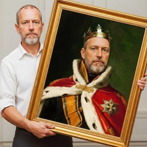 Personalisiertes Historisches Porträt | Königliches Porträt | Renaissance Porträts | König Porträt | Königin Porträt | Benutzerdefiniertes Porträt