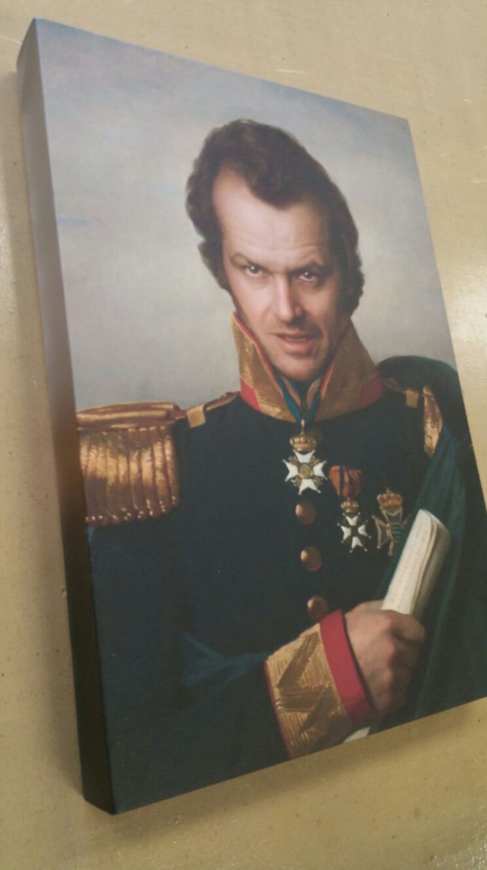 The Shining Jack Torrance Portrait Framed Canvas Artwork Etsy