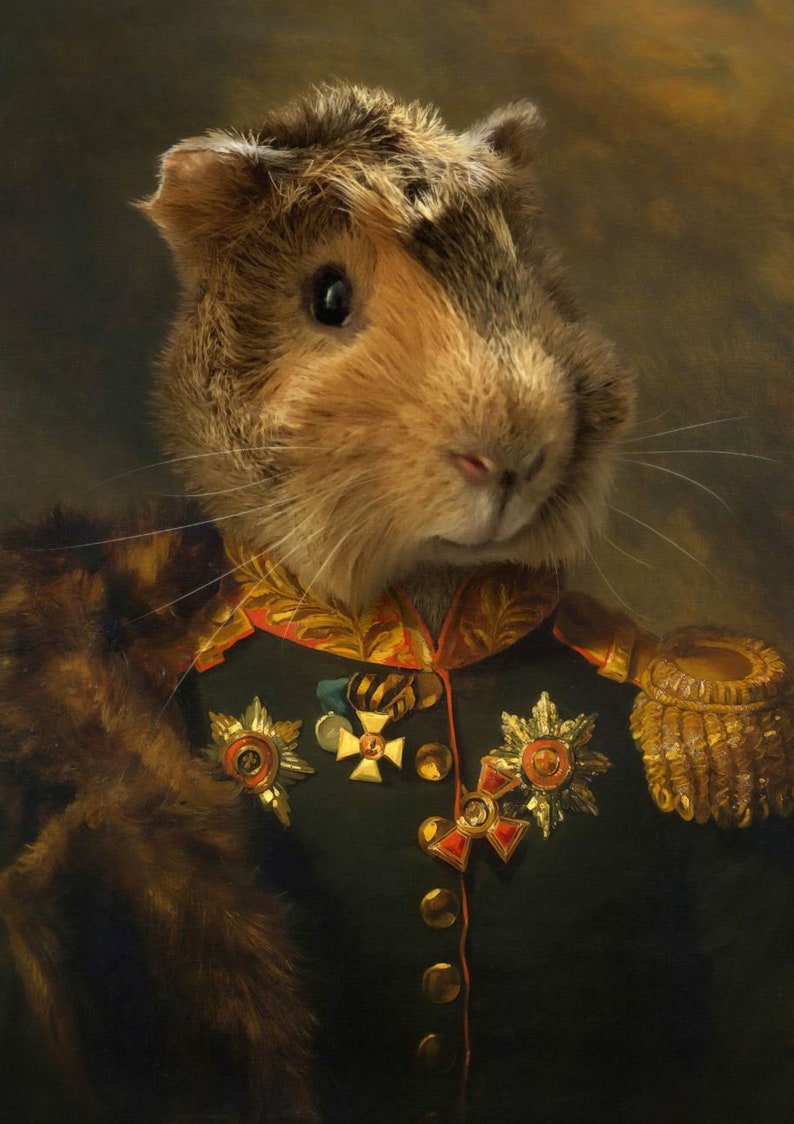 Guinea Pig Custom Pet Portrait image 4