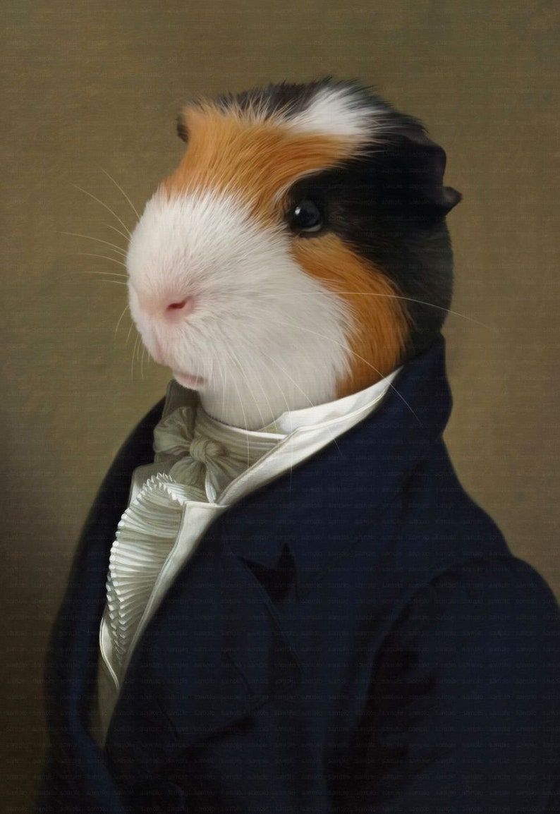 Guinea Pig Custom Pet Portrait image 3