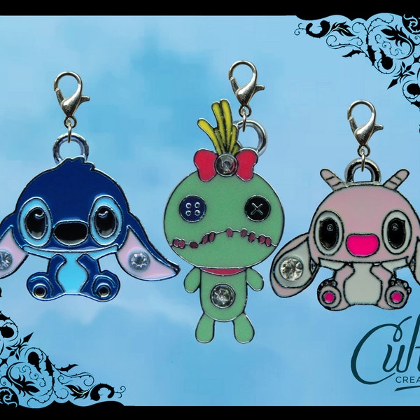 Lilo & Stitch Metall und Emaille Haustier Kragen Charme Katze Kragen Charme Hundehalsband Charme Scrump Angel