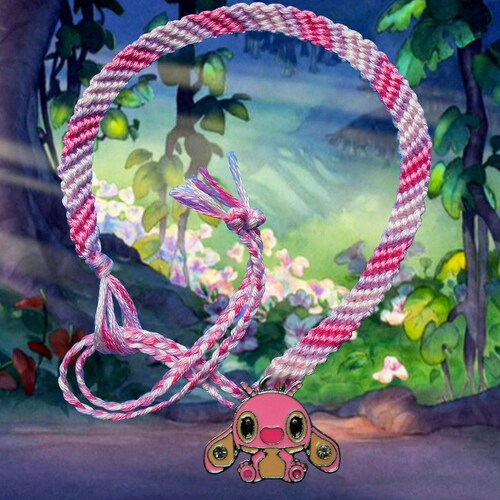 Lilo & Stitch Friendship Bracelet With Angel Charm Free UK Etsy