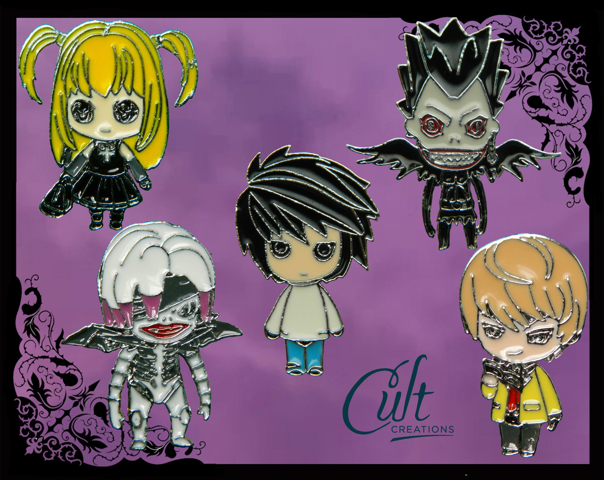Death Note metal & enamel pins / pin badges Choose your pin or Etsy