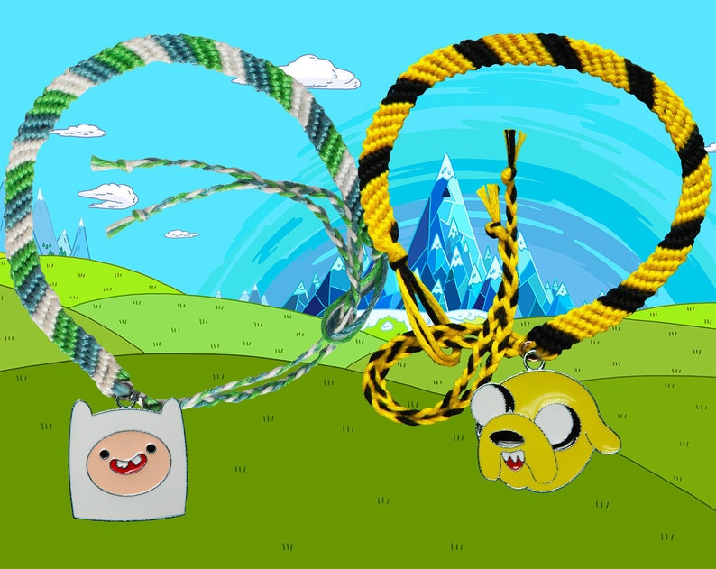 Adventure Time friendship bracelets Finn /& Jake Free UK Postage!