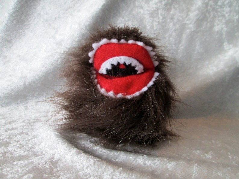Fuzzy Monster Catnip Ball Cat Toy Etsy