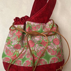 small Nouveau drawstring bag 10&quot;x6.5&quot;x3.5&quot;