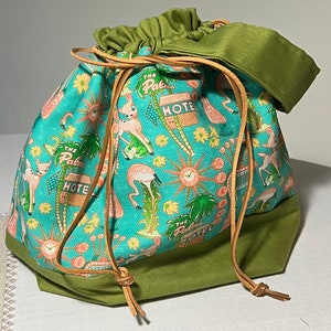 Motel Kitsch turquoise handbag large size