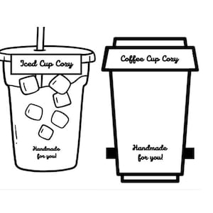 Printable Beverage Cozy Sleeve/Insert/Display- PDF Download