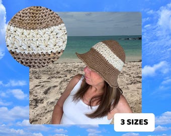 CROCHET Pattern - Starburst Sun Hat - Pdf Download