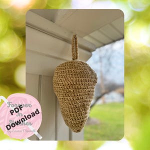 Patrón de crochet fácil para principiantes: señuelo para nido de avispas y abejas (PDF)