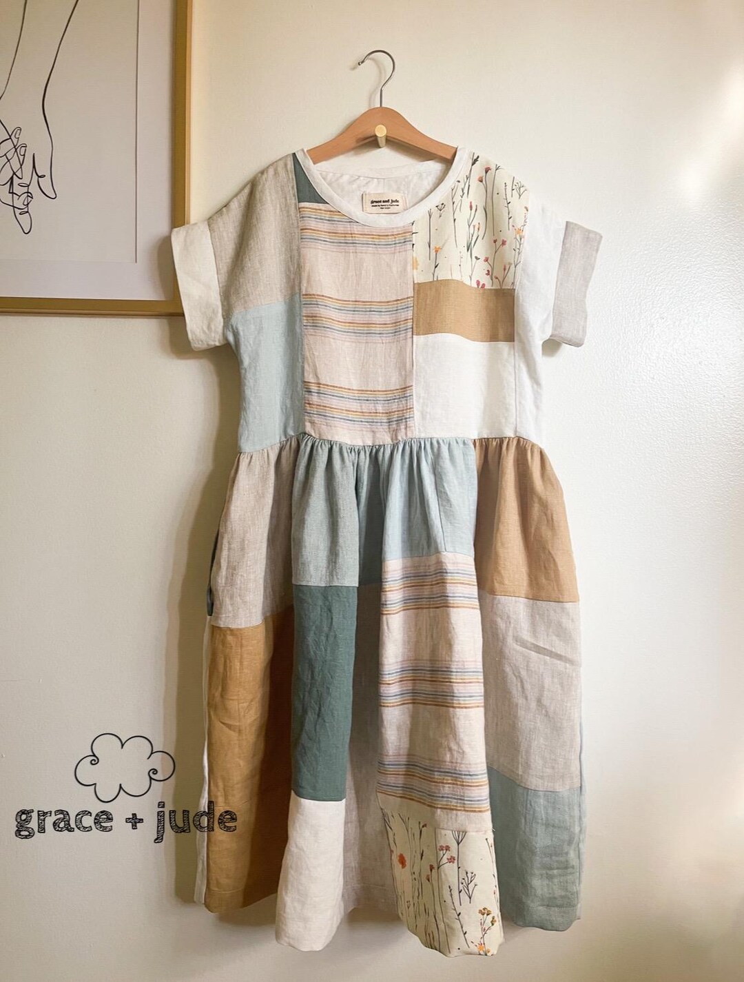 New Slim-Fit Patchwork Dress