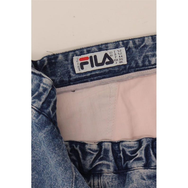Fila mens denim shorts W36 large blue image 3