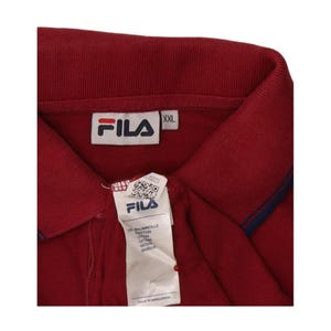 Fila mens polo shirt 2XL red cotton image 3