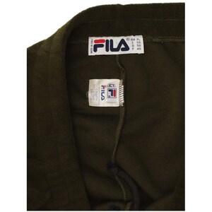 Fila mens fleece tracksuit trousers XL green polyester image 3