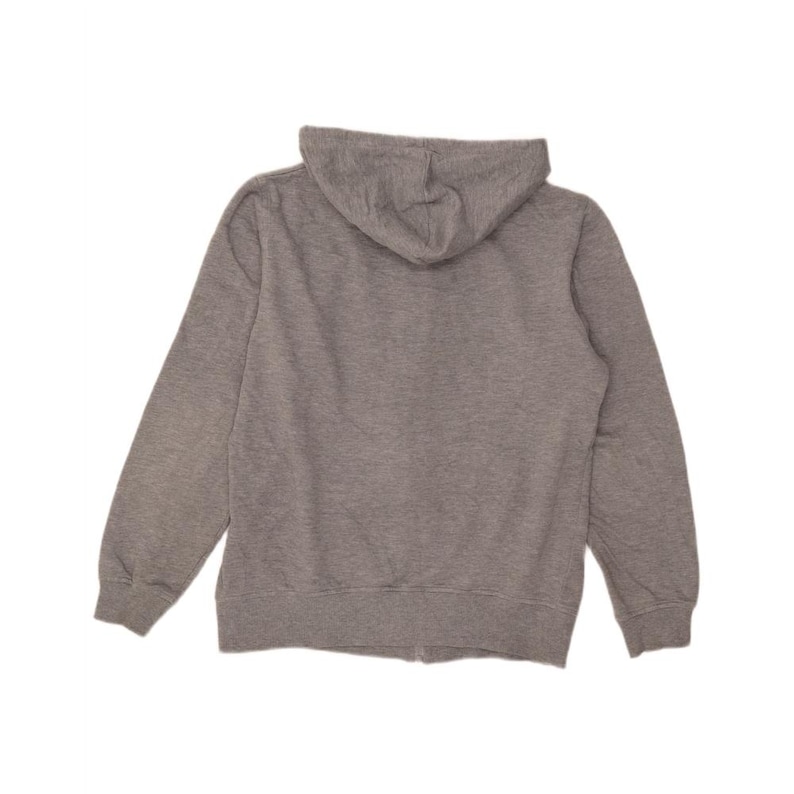 Sudadera con capucha y cremallera Fila para hombre, talla pequeña, color gris jaspeado, poliéster. imagen 2