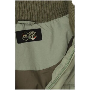 Chaqueta acolchada con capucha Fila para hombre, talla 42 XL, verde, poliamida imagen 3