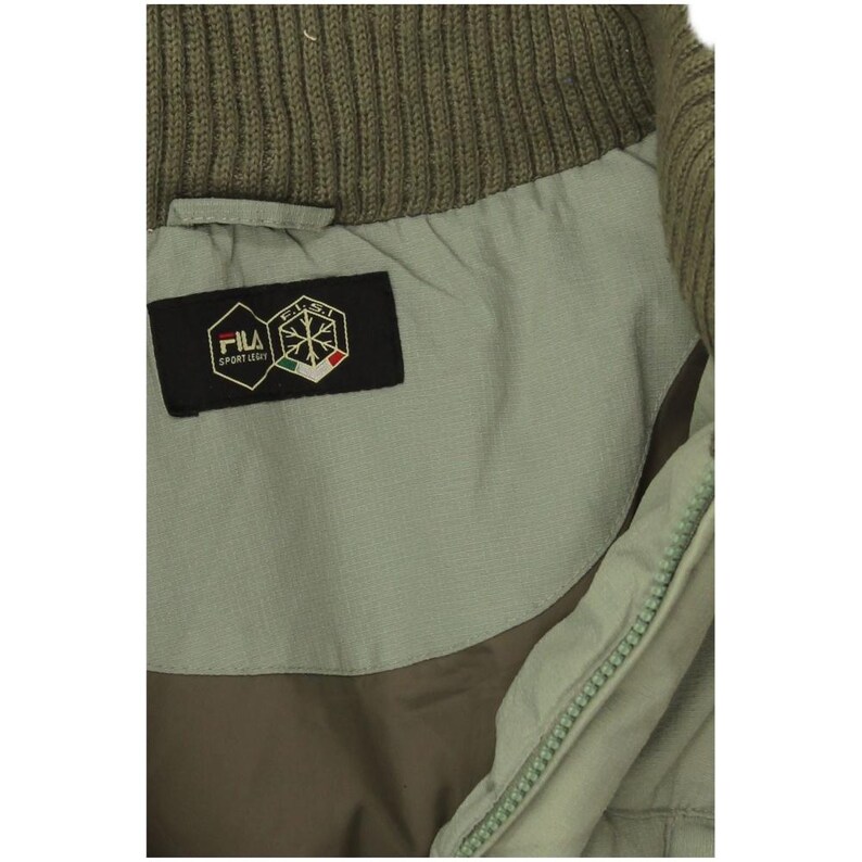 Chaqueta acolchada con capucha Fila para hombre, talla 42 XL, verde, poliamida imagen 3