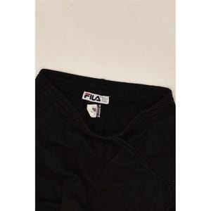 Fila mens cargo tracksuit trousers small black cotton image 3