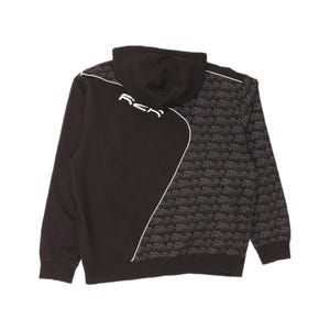 Fila pull à capuche graphique XL pour hommes en coton color block noir image 2