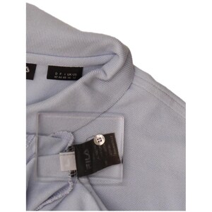 Fila Womens Polo Shirt UK 16 Large Blue Cotton image 3