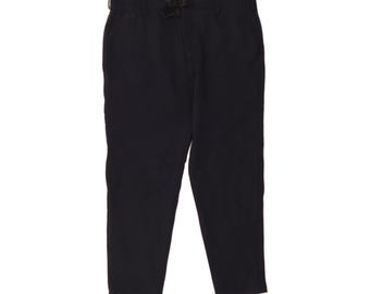 Pantalones vintage de hombre ajustados y cortos, talla IT 50 (grande, W36, L27), azul marino, viscosa.