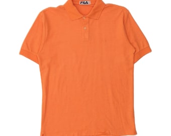 Fila mens polo shirt IT 46 small orange cotton
