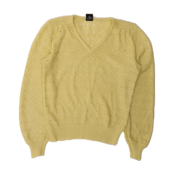 V Neck Pullover 100 Polyacryl VINTAGE Womens V-Neck Jumper Sweater