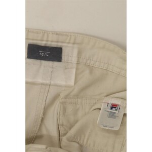 Fila Mens Cargo Shorts Large W34 Off White Cotton image 6