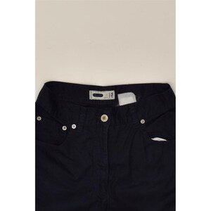 Fila womens high waist slim casual trousers IT 42 medium W26 L31 navy blue image 3