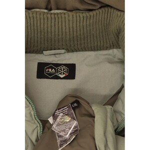 Fila Herr Hooded Vadderad Jacka UK 40 Large Grön bild 4