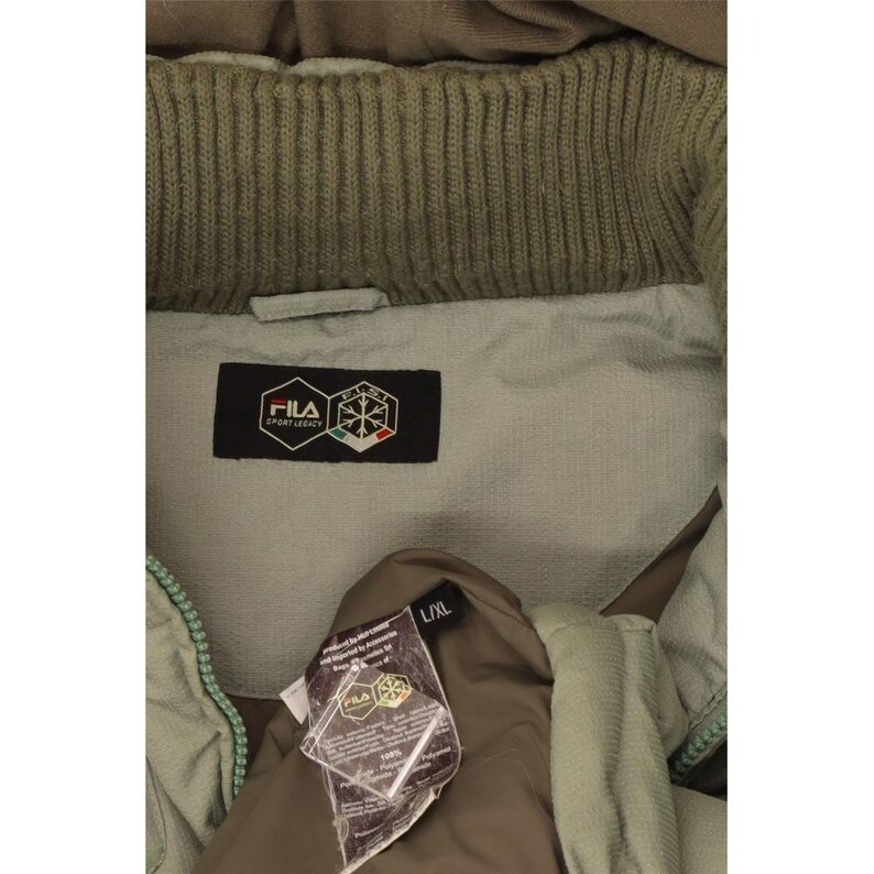 Fila Herr Hooded Vadderad Jacka UK 40 Large Grön bild 4