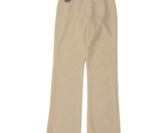 Vintage Womens Bootcut Casual Trousers IT 40 Small W27 L32 Beige