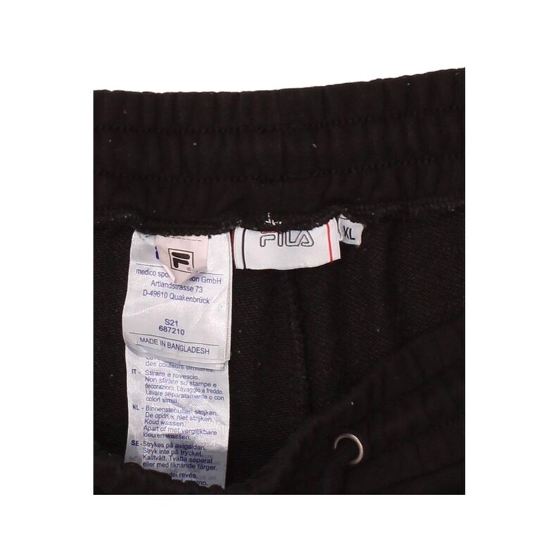 Pantalones de chándal Fila para hombre, talla XL, de algodón, color negro imagen 3