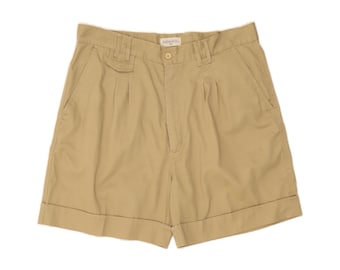 Vintage mens pegged chino shorts IT 54 2XL W36  beige polyester