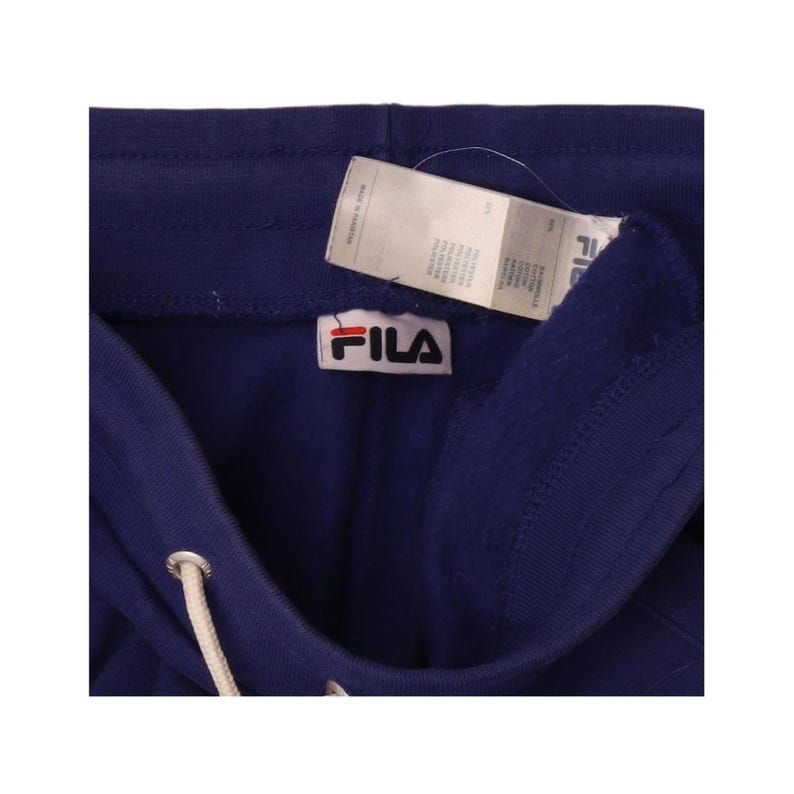 Fila womens tracksuit trousers joggers UK 10 small blue cotton image 3