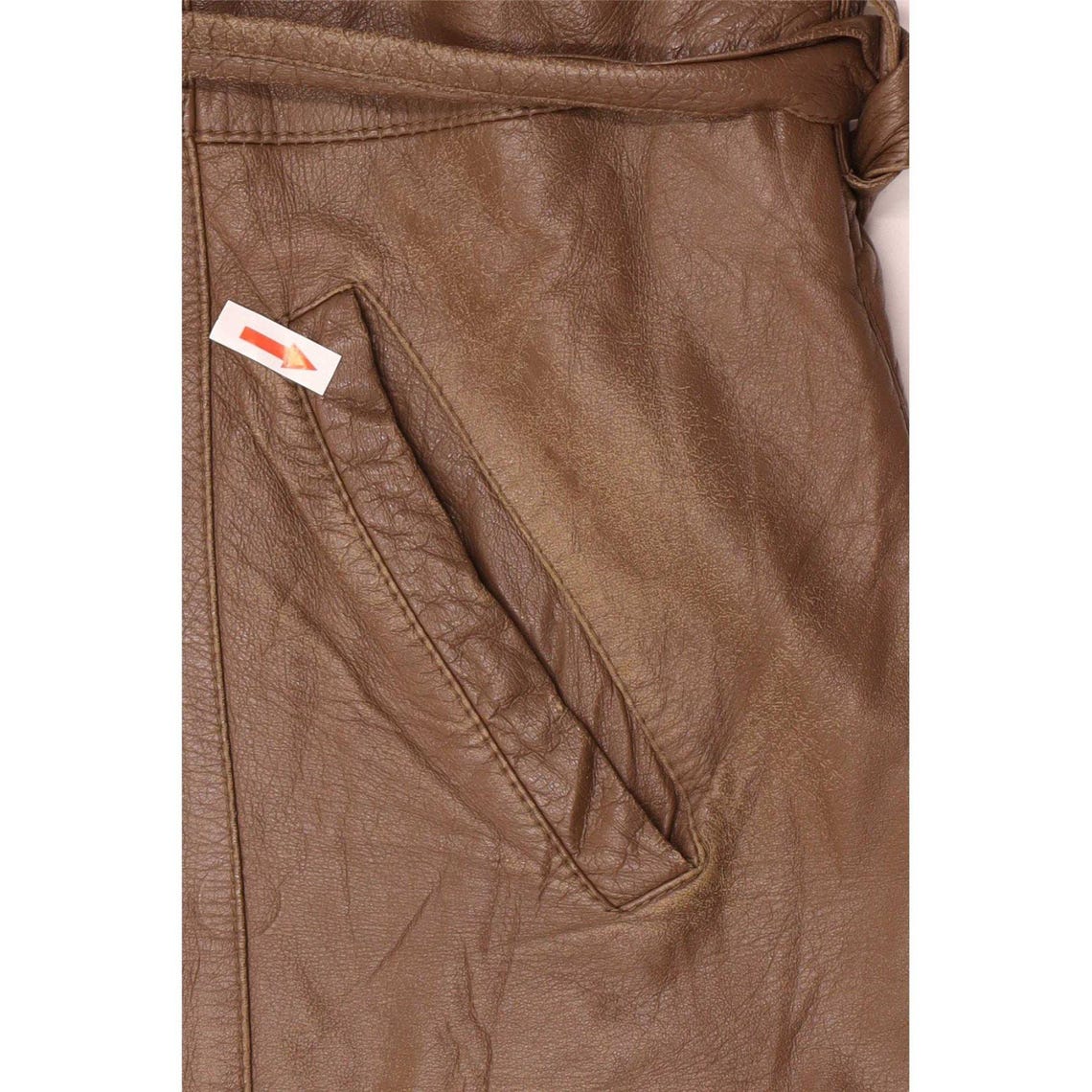 Vintage Mens Classic Fit Leather Jacket UK 40 Large Brown, foto 4 di 5