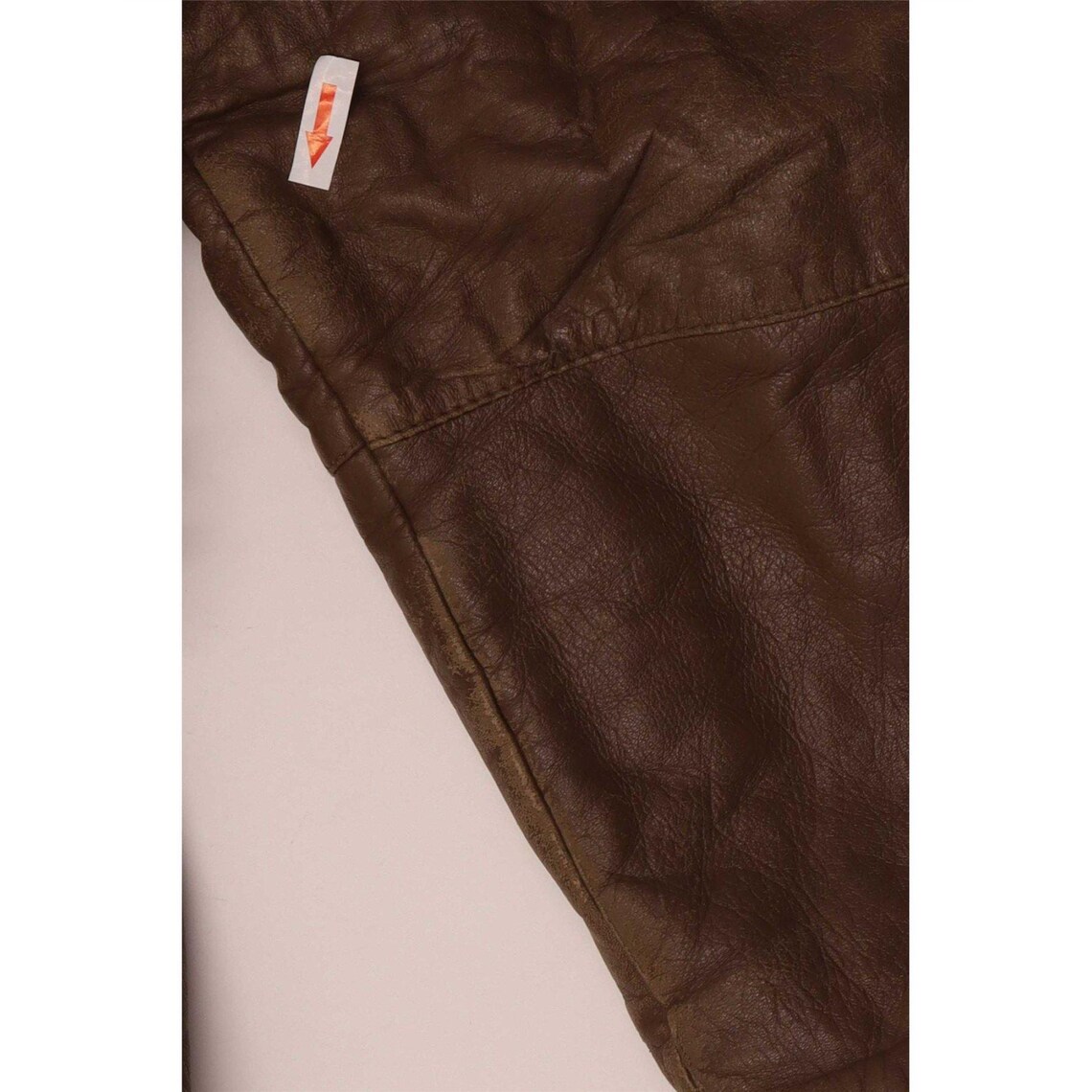 Vintage Mens Classic Fit Leather Jacket UK 40 Large Brown, foto 3 di 5