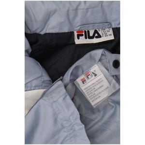 Chaqueta cortavientos con capucha Fila para hombre, talla 40 (Reino Unido), nailon con bloques de color azul imagen 3