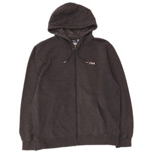 フィラ レディース ジップアップパーカー セーター UK 18 XL グレー コットン 画像 1